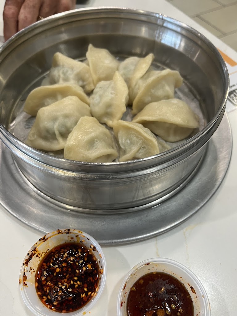 Boiled Chive, Pork, Egg and Shrimp Dumplings at Luscious Dumplings