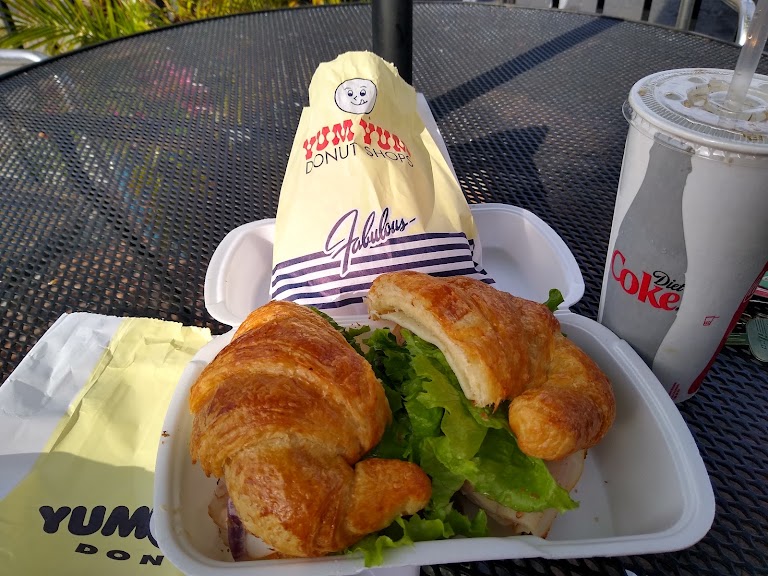 Croissants at Yum Yum Donuts