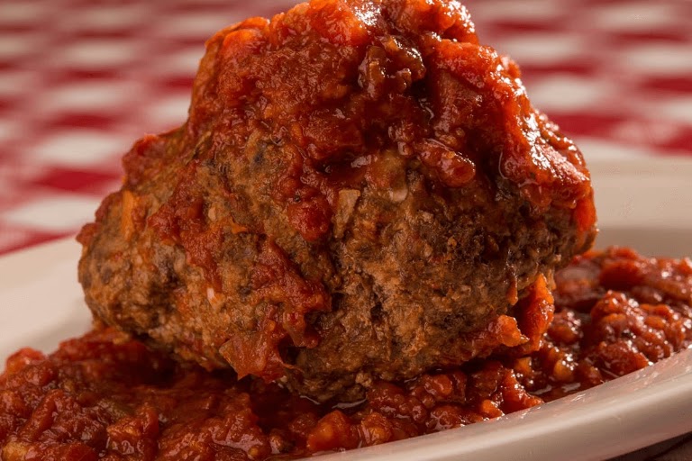 Spaghetti with Meatball at Buca di Beppo Italian Restaurant