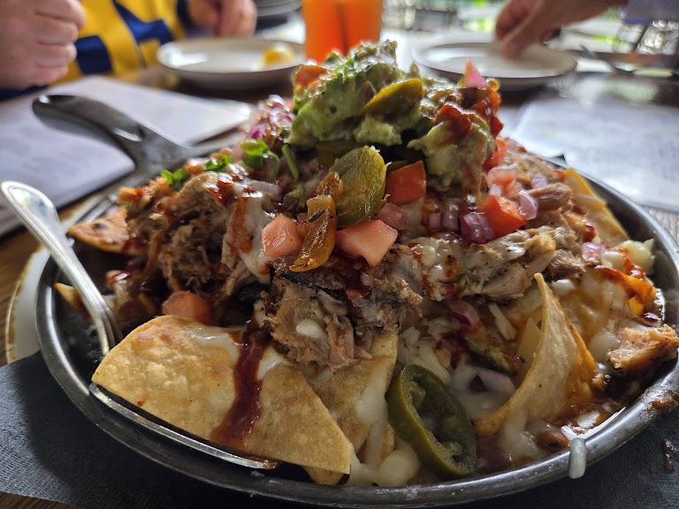 Pulled Pork Nachos at Gus's BBQ