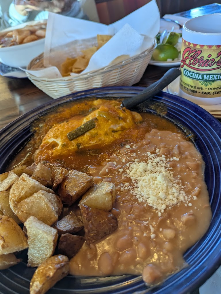 Chile Relleno & Cheese Enchilada at Gloria's Cocina Mexicana