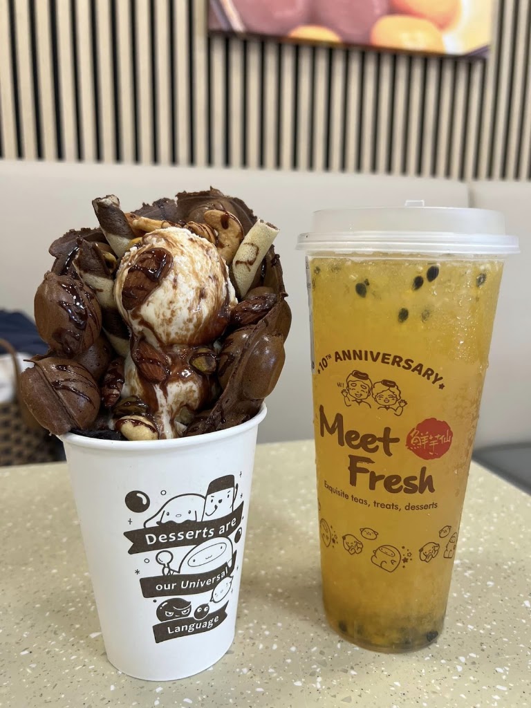 Chocolate Deluxe Egg Waffle at Meet Fresh West Covina