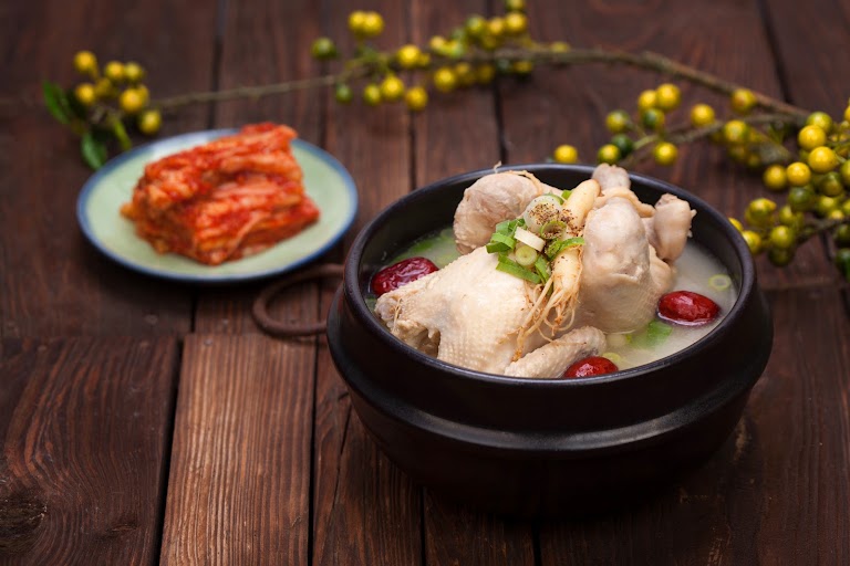 Perilla Chicken Soup (들깨 삼계탕) at Chicken Day