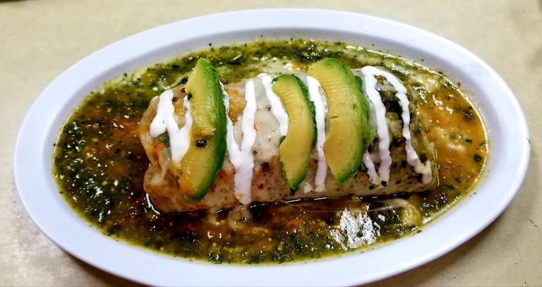 Alpastor Burrito Mojado at Tacos El Bukanas
