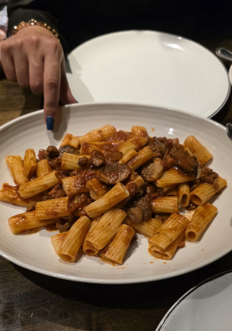 Rigatoni Bolognese at Maria's Italian Kitchen - Woodland Hills
