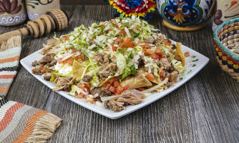 Chile Verde Nachos at Casa Garcia