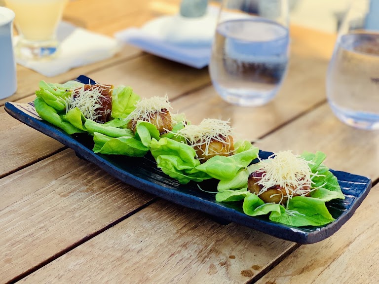 Lobster Ceviche on Limestone Lettuce at Nobu Malibu