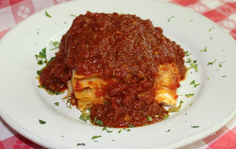 Eggplant Parmigiana at Salvatore Restaurant