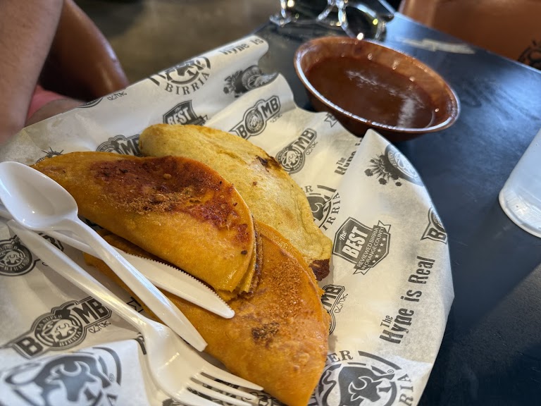 Torta with Consomé at La Super Birria