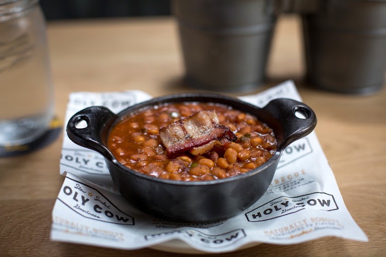 Chili & Cornbread at Holy Cow BBQ - Santa Monica