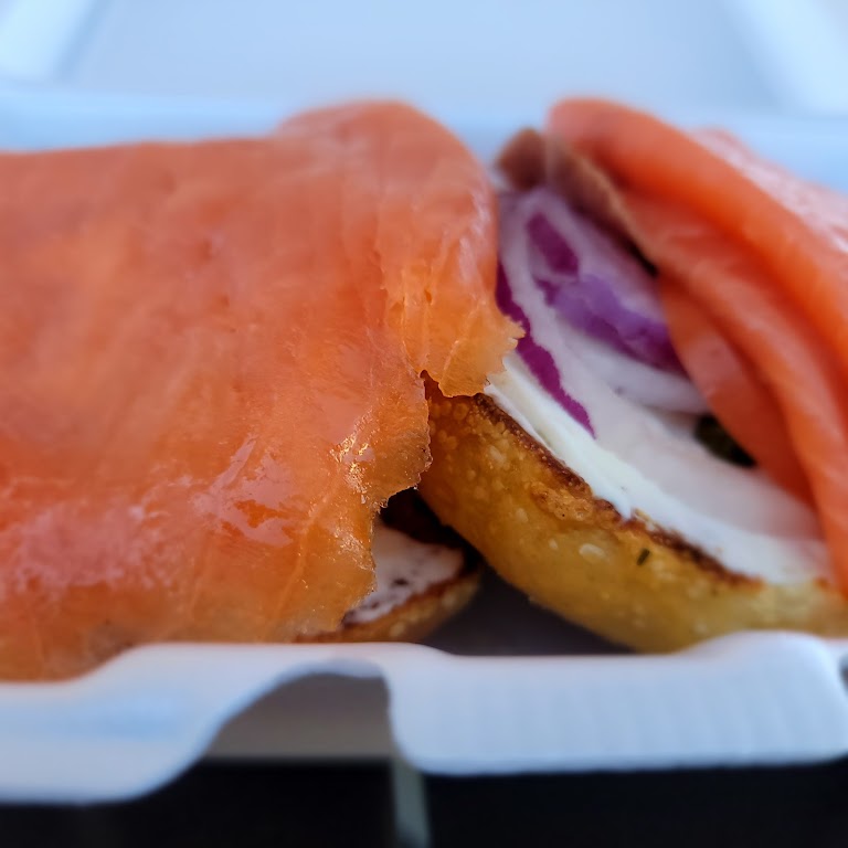 Smoked Salmon at The Bagel Shack