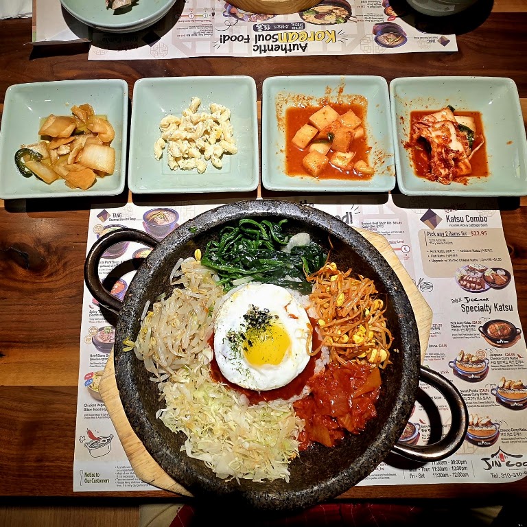 Bibimbap Hot Stone at Jincook Santa Monica