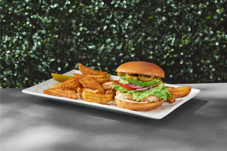 BBQ Burger at The Hollywood Rooftop Restaurant & Bar by Madame Tussauds