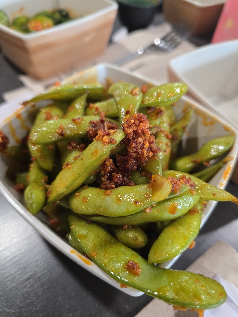 Crunchy Garlic Edamame at Tabu Shabu Tarzana