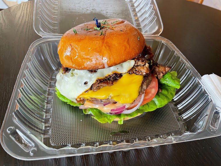 K.bbq Burger at Corner Grill