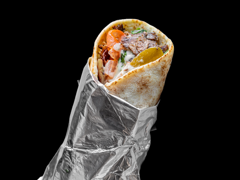 6" Beef Wrap at Sincerely Syria (Sherman Oaks)
