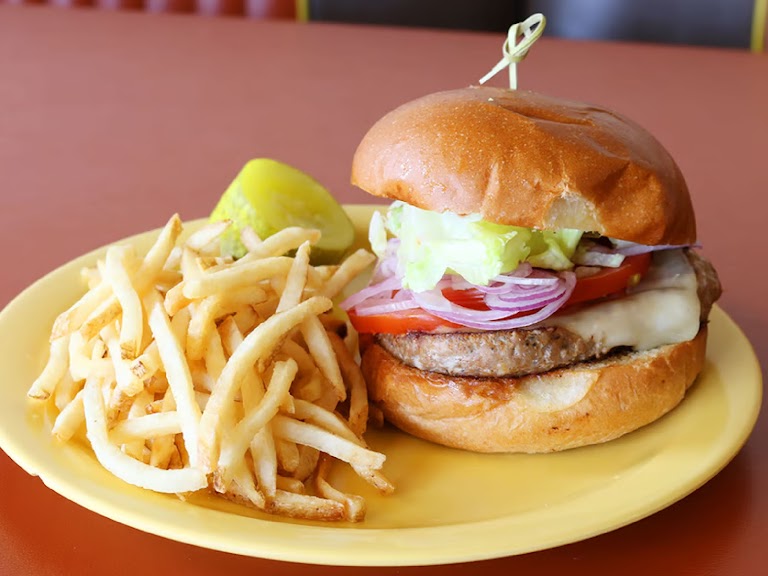 Cheeseburger & Fries or Broccoli at Fred 62