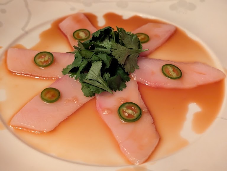 Yellowtail Jalapeno at Nobu Los Angeles