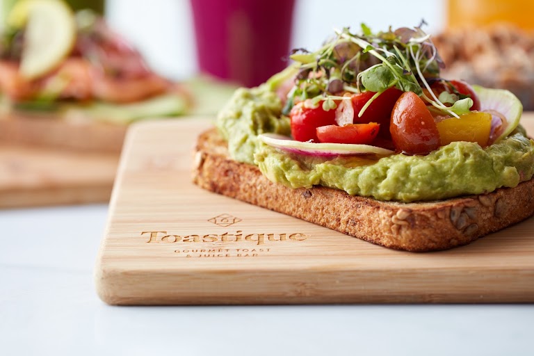 Watermelon Feta Toast at Toastique