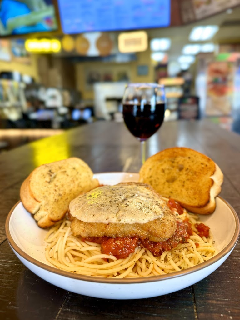 Spaghetti Chicken Parmesan at Brizio Pizza