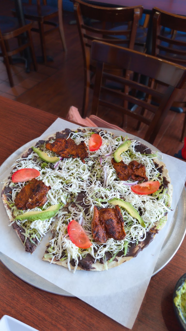 Tlayudas at Tlayuda Restaurant