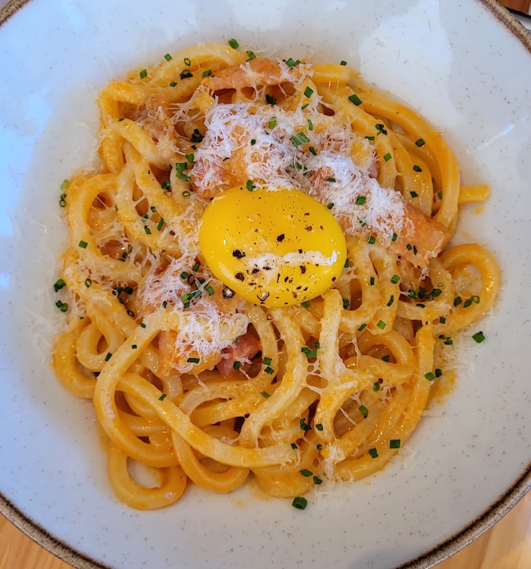 Crab Roe Spaghetti at INI Ristorante