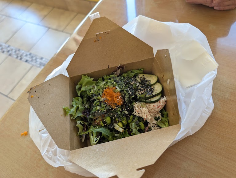 Paradise Special at Jimmy's poke and sushi burrito 2