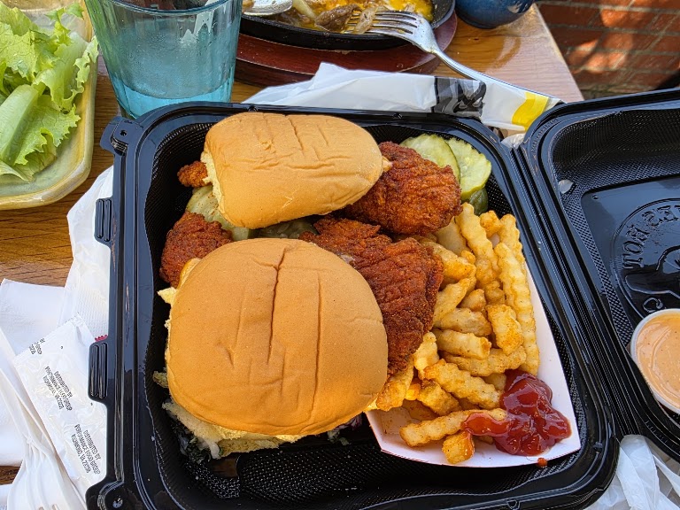Hot Chicken Sliders at Dave's Hot Chicken