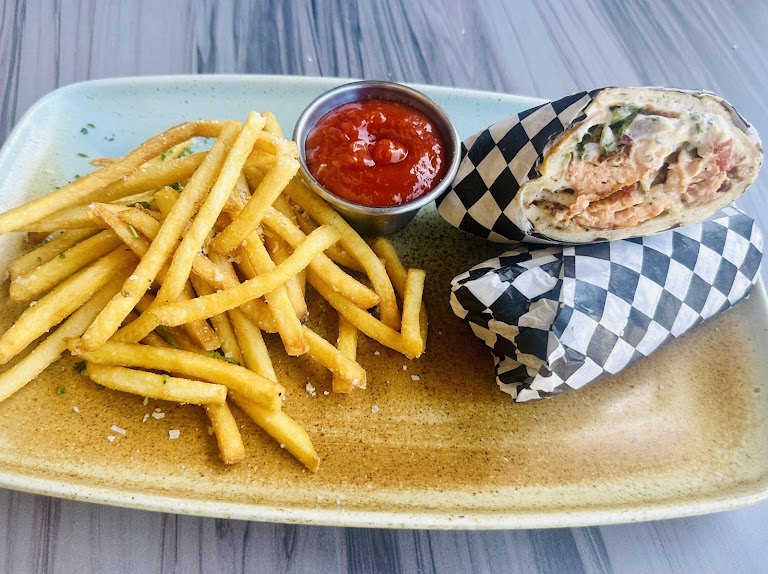 Mediterranean Tacos at The Black Trumpet Bistro Tapas & Wine Bar