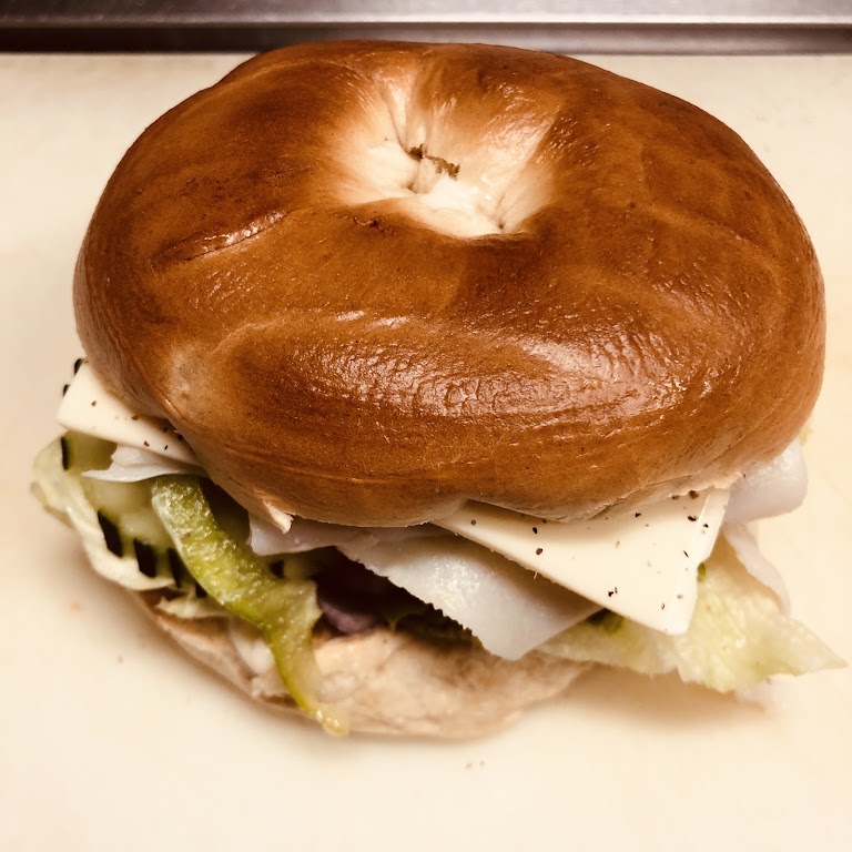 Bagel Sandwich at USA Donuts ( By Los Angeles Valley College )