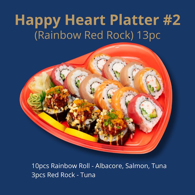 Happy Heart Platter 2 at ZENSHI Handcrafted Sushi
