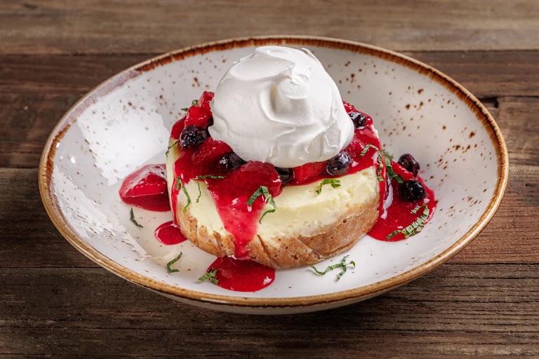 Apple-huckleberry Open Face Pie at Lazy Dog Restaurant & Bar