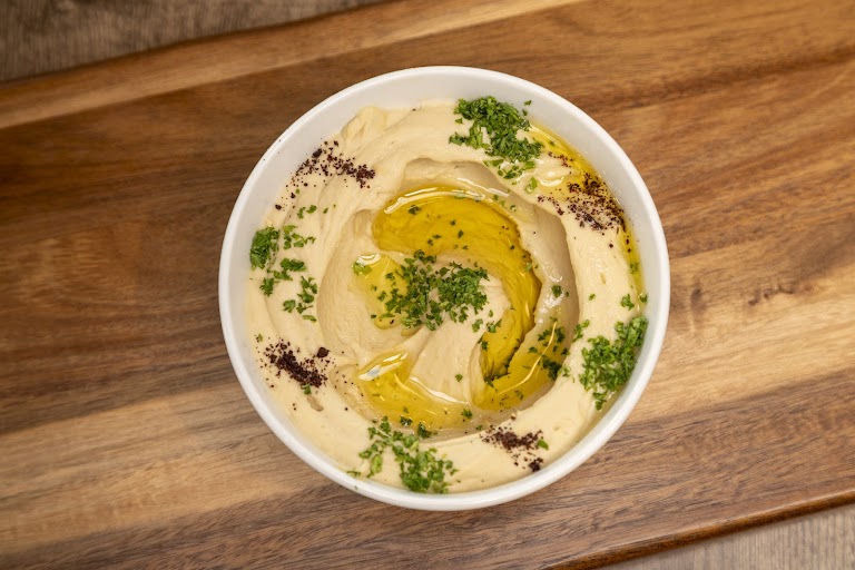 Hummus with Chicken Shawarma at Georgie's Mediterranean Cuisine
