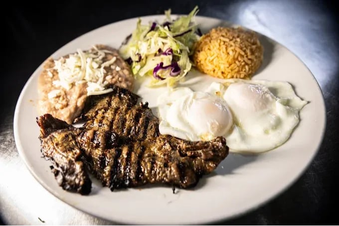 Sizzling Fajitas at El Marquez Restaurant