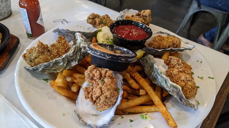 Fried Oysters at On The Hook