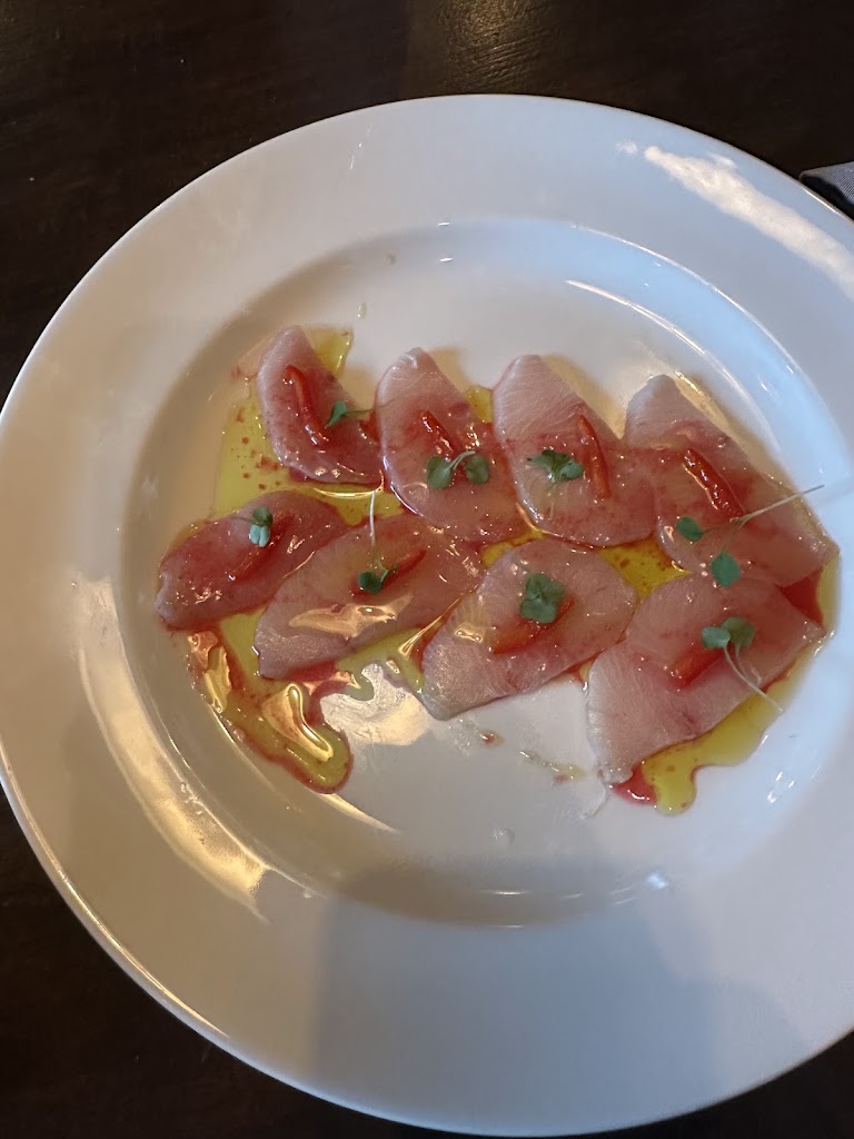 Yellowtail Crudo at UOVO Mid-Wilshire
