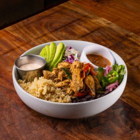 Chicken Pita Plate at Four Cafe
