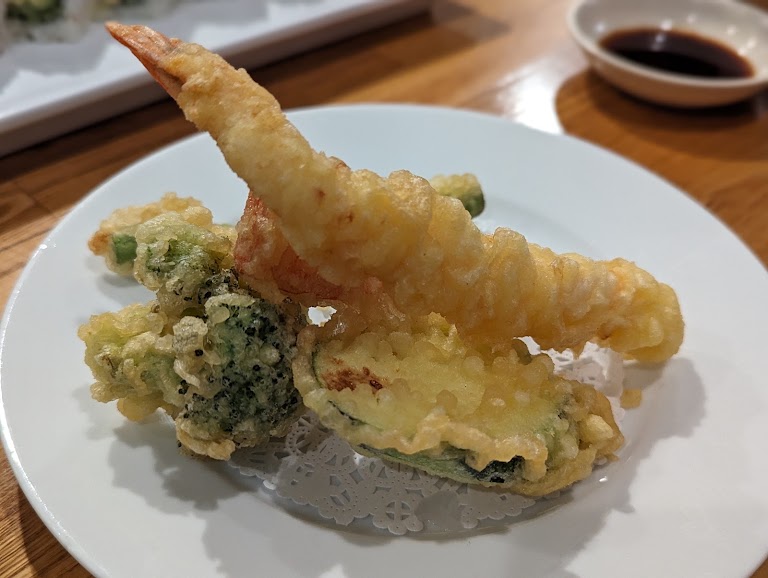 Mixed Shrimp & Vegetable Tempura at Shiso Sushi