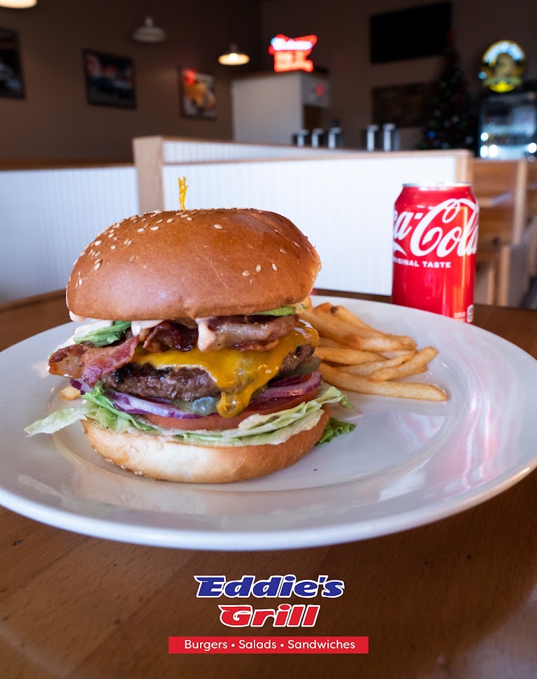 Burgers at Eddie's Grill Village