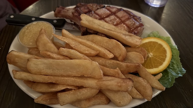 Ground Sirloin with Fries at The San Franciscan