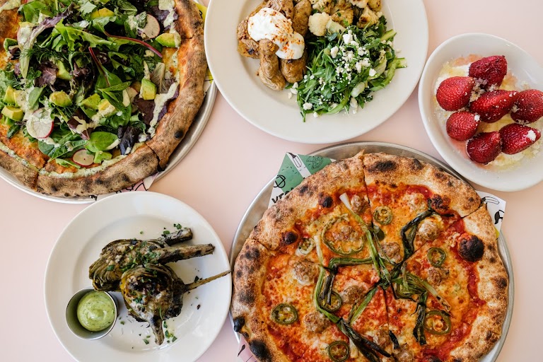 Pizza Margherita at Pitfire Pizza