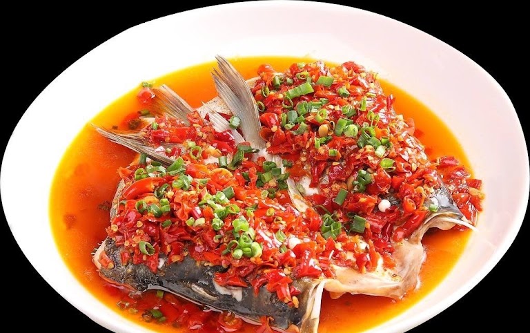 Hunan Fish Head with Chili at Red Chili Hunan Restaurant