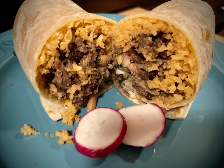 Burritos at Taqueria El Sol