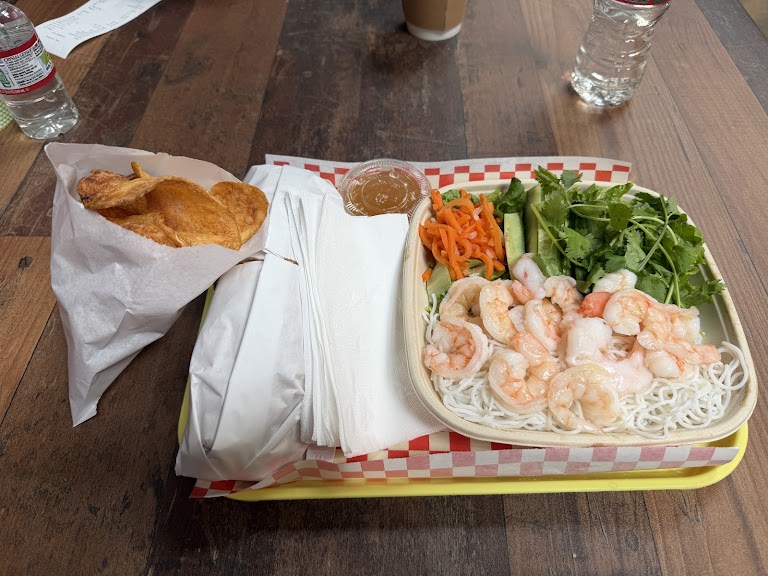 Poached Shrimp at Gold Banh