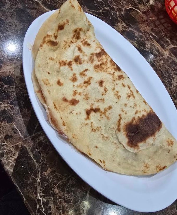 Regular Baleada Fried Beans, Cream & Cheese at El Katracho Restaurant