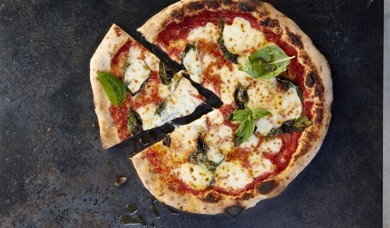 Margherita Al Crudo Pizza at Pizzana