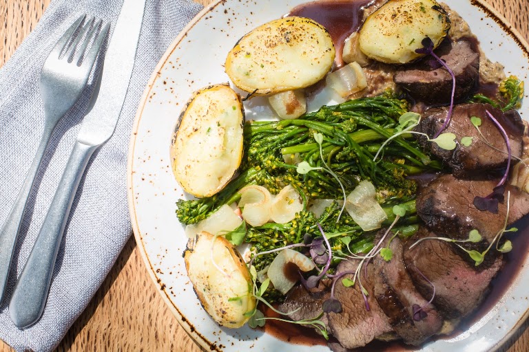 Steak Frites at Farmhouse