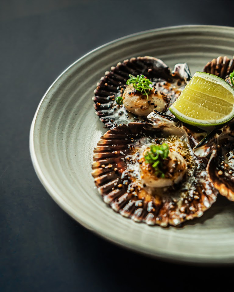 Grilled Scallops 4pc at Sushi Nikkei