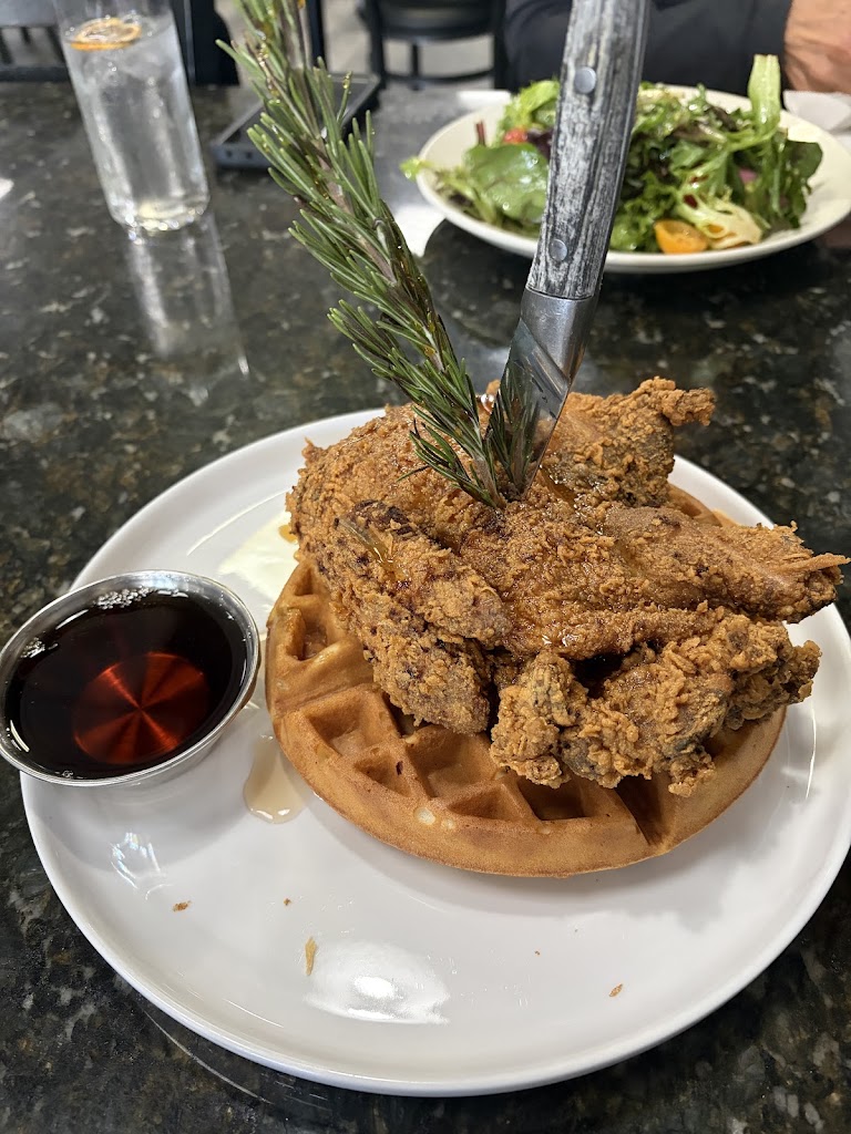 Chicken & Waffles at Tata's Cafe