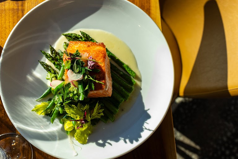 Grilled Salmon at The Strand House